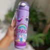 Space Theme Kids Sipper Water Bottle