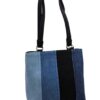 Multi-Stripes Denim Handbag