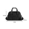 Pleated Fitness Gym and Travel Duffel Bag with Shoe Compartment