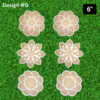 DIY MDF Siders Rangoli Mats- 6″ – Set of 4 Mats