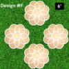 DIY MDF Siders Rangoli Mats- 6″ – Set of 4 Mats