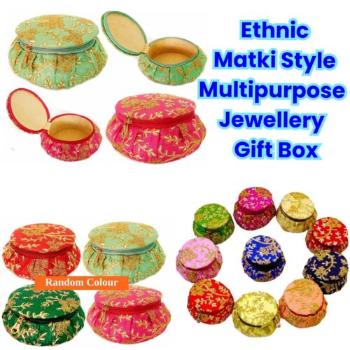 Ethnic Matki Style Multipurpose /Jewellery /  Gift Box