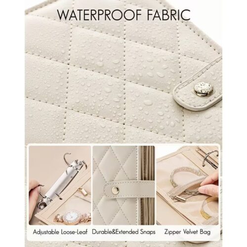 Premium Luxury Portable Jewellery Organiser Storage Folder / Book