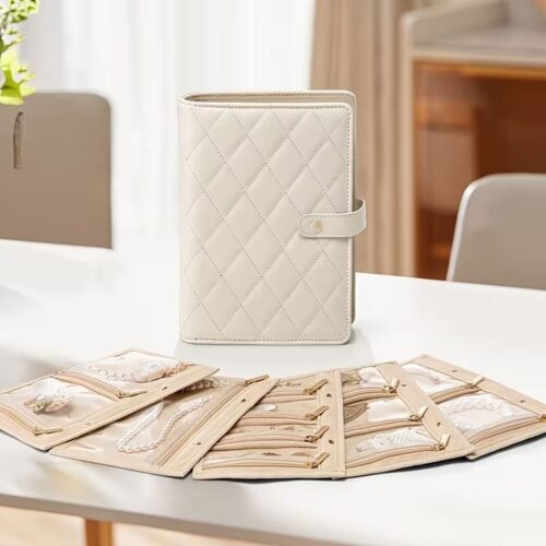 Premium Luxury Portable Jewellery Organiser Storage Folder / Book