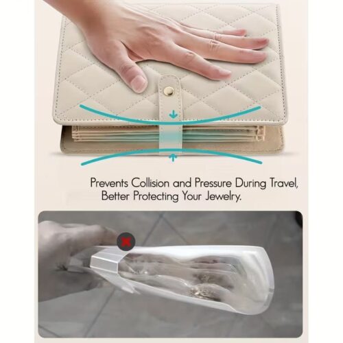 Premium Luxury Portable Jewellery Organiser Storage Folder / Book