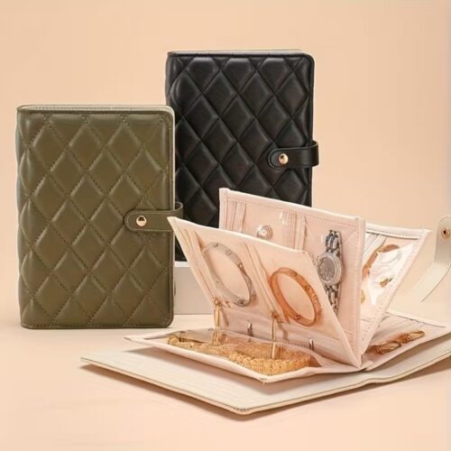Premium Luxury Portable Jewellery Organiser Storage Folder / Book