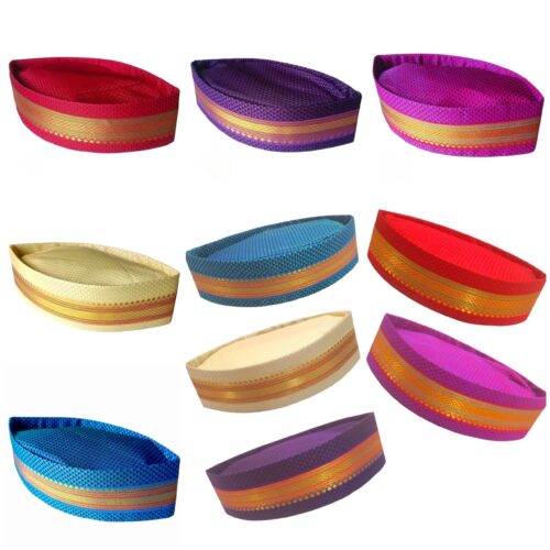 Ethnic Khun Topi / Cap with Zari Border – मराठमोळी खण टोपी