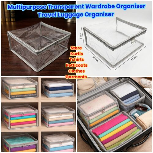 Alternative view of Multipurpose Transparent Wardrobe Organiser / Travel Luggage Organiser