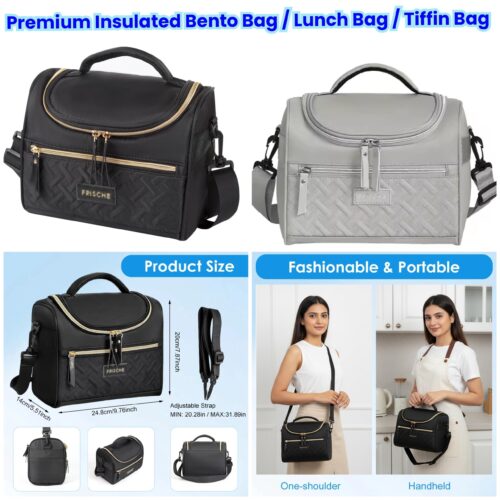 Premium Insulated Bento Bag / Lunch Bag / Tiffin Bag