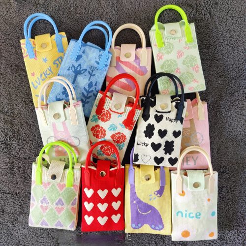 Knitted Crossbody Korean Mini Handbag Mobile Sling – Phone Pixie – Pack of 1