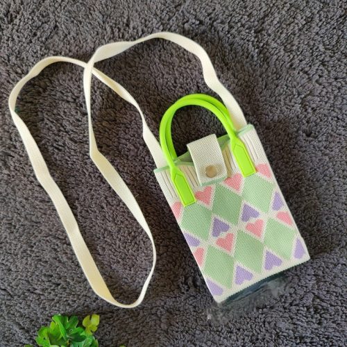 Knitted Crossbody Korean Mini Handbag Mobile Sling – Phone Pixie – Pack of 1