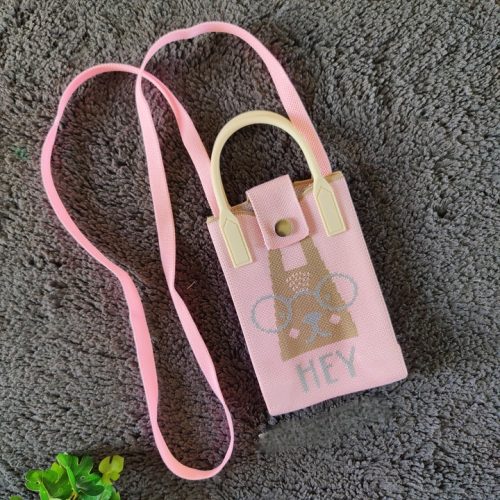 Knitted Crossbody Korean Mini Handbag Mobile Sling – Phone Pixie – Pack of 1