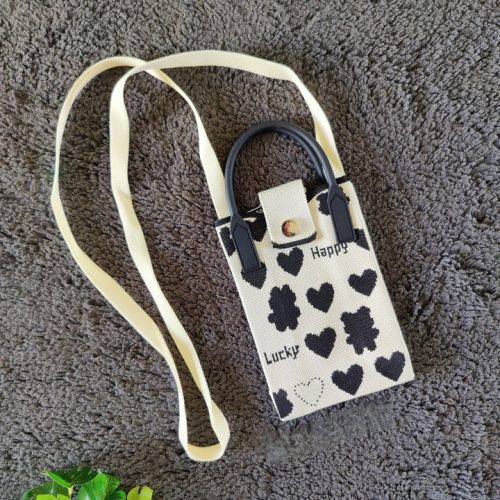 Knitted Crossbody Korean Mini Handbag Mobile Sling – Phone Pixie – Pack of 1