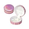 Metallic Round Jewellery Box / Multipurpose Gift  Box / Mini Jewellery Organizer