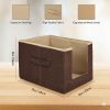 Foldable Stackable Clothes Organizer for Wardrobe – Shirts, Kurtis & T-Shirts Storage Box - Heavy Quality