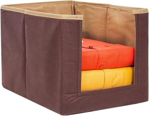 Foldable Stackable Clothes Organizer for Wardrobe – Shirts, Kurtis & T-Shirts Storage Box - Heavy Quality