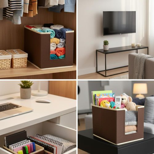 Foldable Stackable Clothes Organizer for Wardrobe – Shirts, Kurtis & T-Shirts Storage Box - Heavy Quality