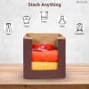 Foldable Stackable Clothes Organizer for Wardrobe – Shirts, Kurtis & T-Shirts Storage Box - Heavy Quality