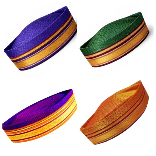 Reshami Khun Topi / Cap with Zari Border – मराठमोळी खण टोपी