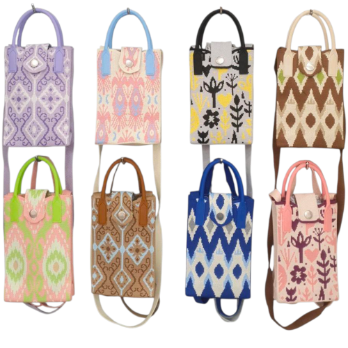 Knitted Crossbody Korean Mini Handbag Mobile Sling - Phone Pixie - Pack of 1