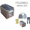Foldable Stackable Clothes Organizer for Wardrobe – Shirts, Kurtis & T-Shirts Storage Box - Heavy Quality