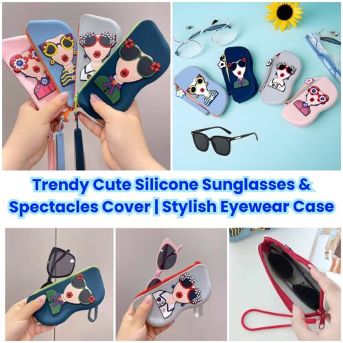 Trendy Cute Silicone Sunglasses & Spectacles Goggle Cover  | Stylish Eyewear Case