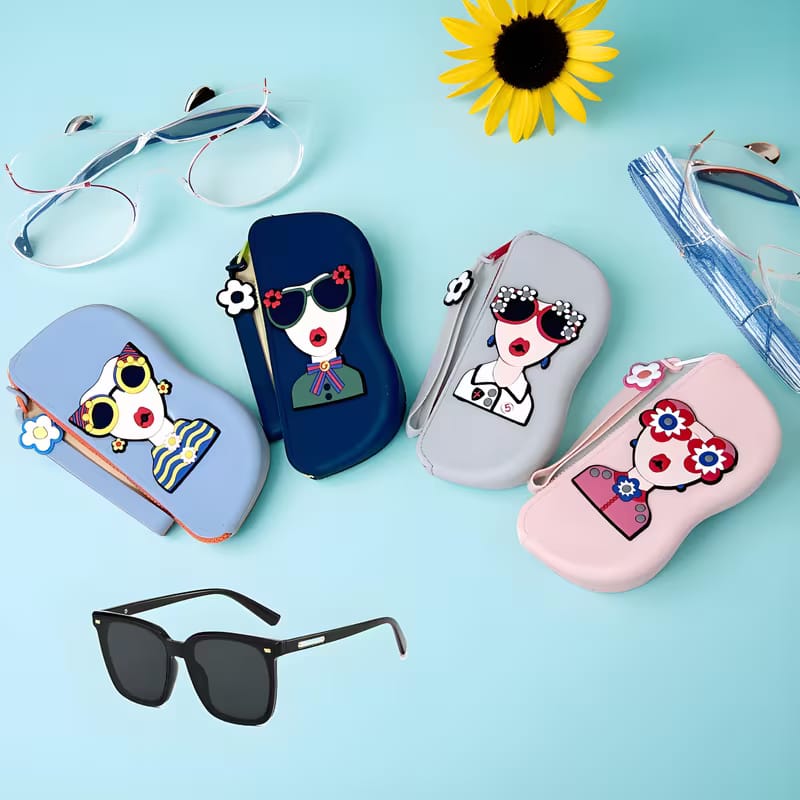 Trendy Cute Silicone Sunglasses & Spectacles Cover | Stylish Eyewear Case