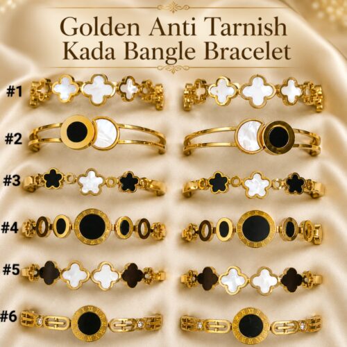 Alternative view of Golden Anti Tarnish Kada Bangle Bracelet - Pack of 1 Bracelet
