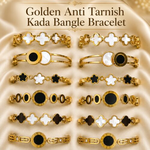 Golden Anti Tarnish Kada Bangle Bracelet - Pack of 1 Bracelet