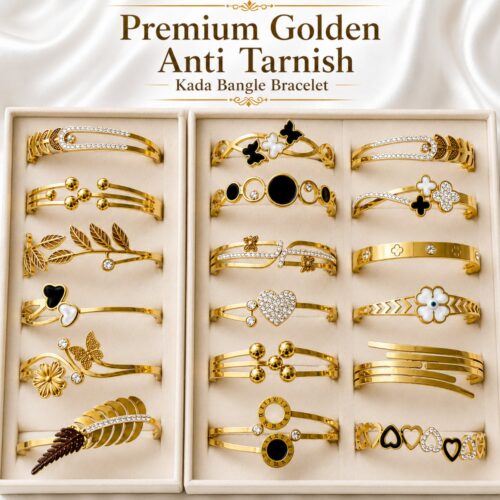Alternative view of Premium Golden Anti Tarnish Kada Bangle Bracelet - Pack of 1 Bracelet