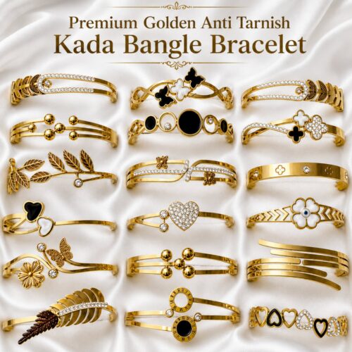 Premium Golden Anti Tarnish Kada Bangle Bracelet - Pack of 1 Bracelet