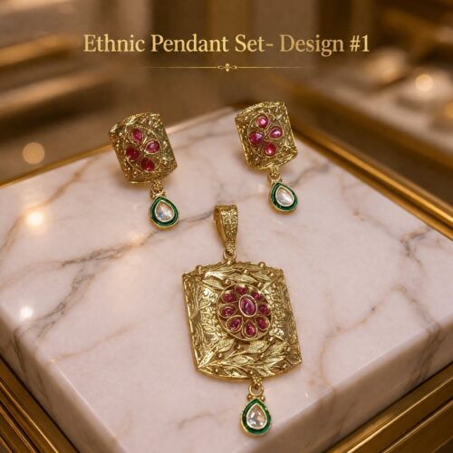 Ethnic Pendant Set - (Design 1)