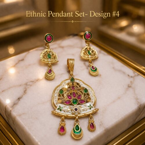 Ethnic Pendant Set - (Design 4)