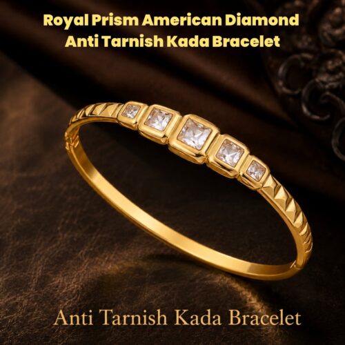 Royal Prism American Diamond Anti Tarnish Kada Bracelet