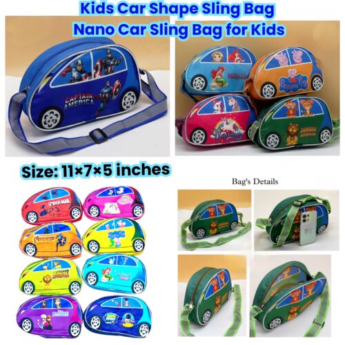 Kids Car Shape Sling Bag / Nano Car Sling Bag for Kids
