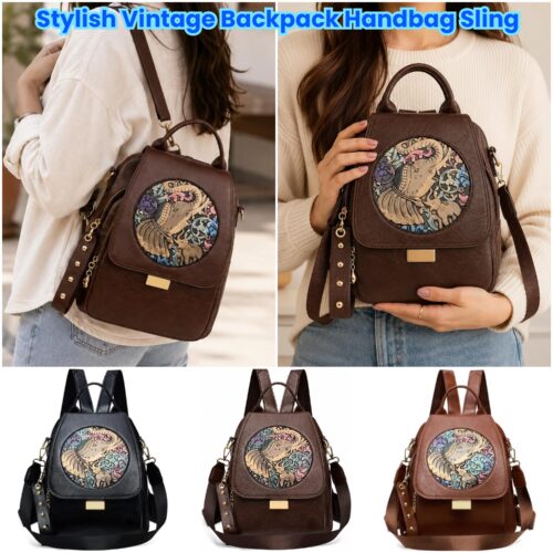 Stylish Vintage Backpack Handbag Sling