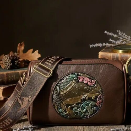 Alternative view of Royal Elephant Vintage Embossed Sling Bag